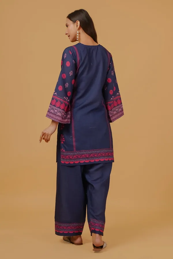 Navy_Blue_Korean_Bsy_Straight_Embroidered_Kurta_Palazzo_Set_For_Women