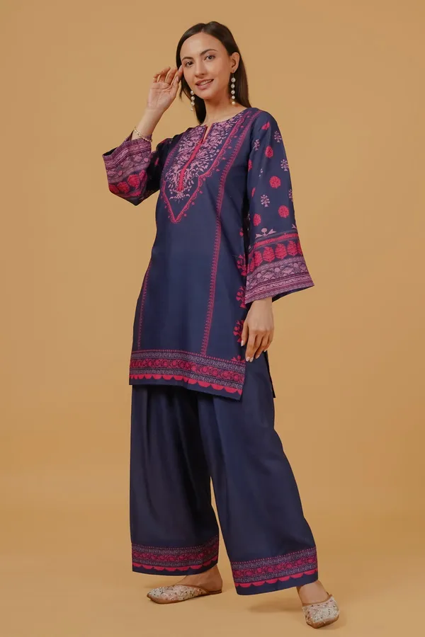 Navy_Blue_Korean_Bsy_Straight_Embroidered_Kurta_Palazzo_Set_For_Women