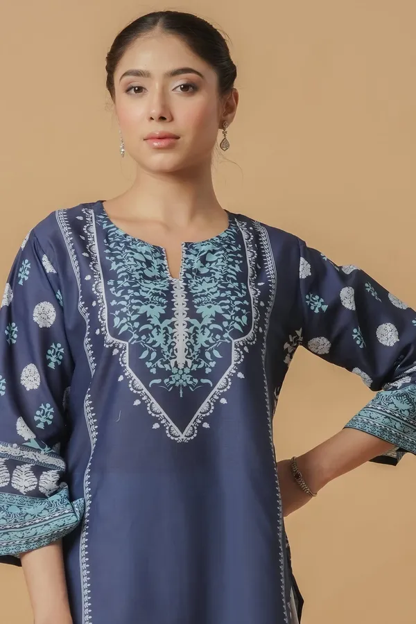 Navy_Blue_Korean_Bsy_Straight_Kurta_Set_For_Women