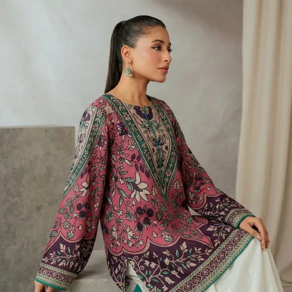 Pink_Linen_Straight_Floral_Embroidered_Kurti_For_Women