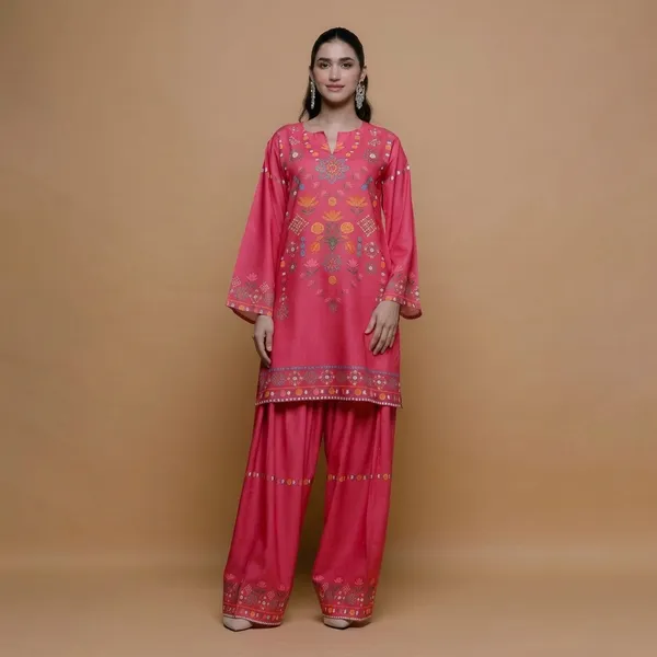 Pink_Embroidered_Cotton_Kurta_Palazzo_Set_For_Women