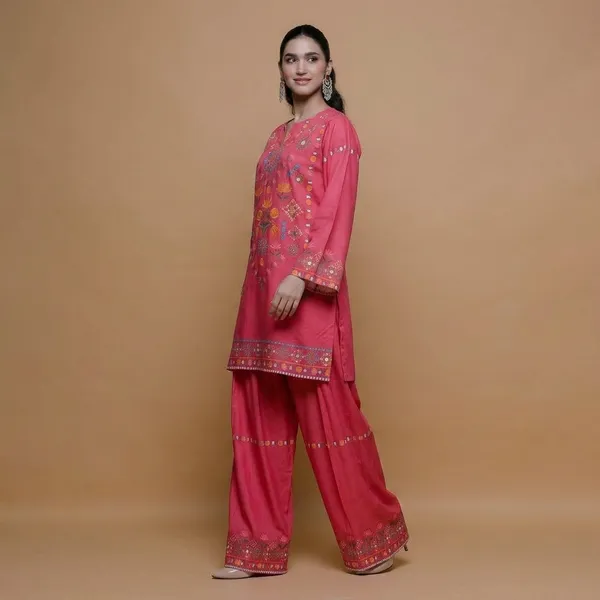 Pink_Embroidered_Cotton_Kurta_Palazzo_Set_For_Women