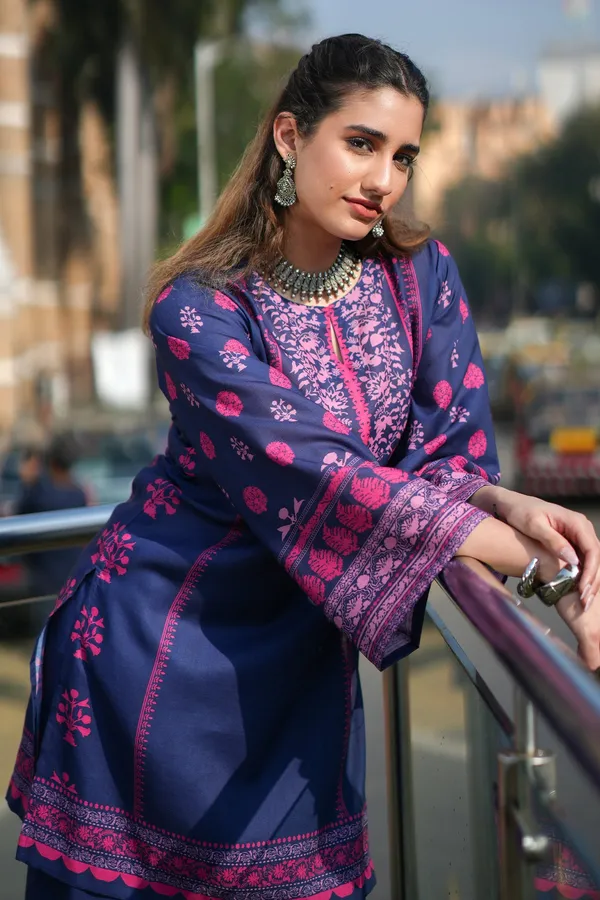 Navy_Blue_Korean_Bsy_Straight_Embroidered_Kurta_Palazzo_Set_For_Women