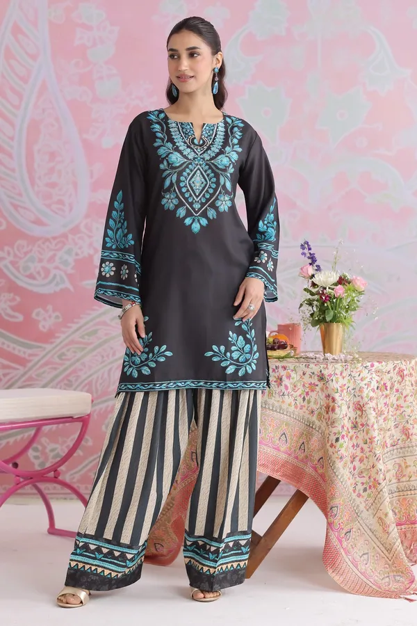 Navy_Blue_Korean_Bsy_Embroidered_Tunic_Palazzo_Set_For_Women