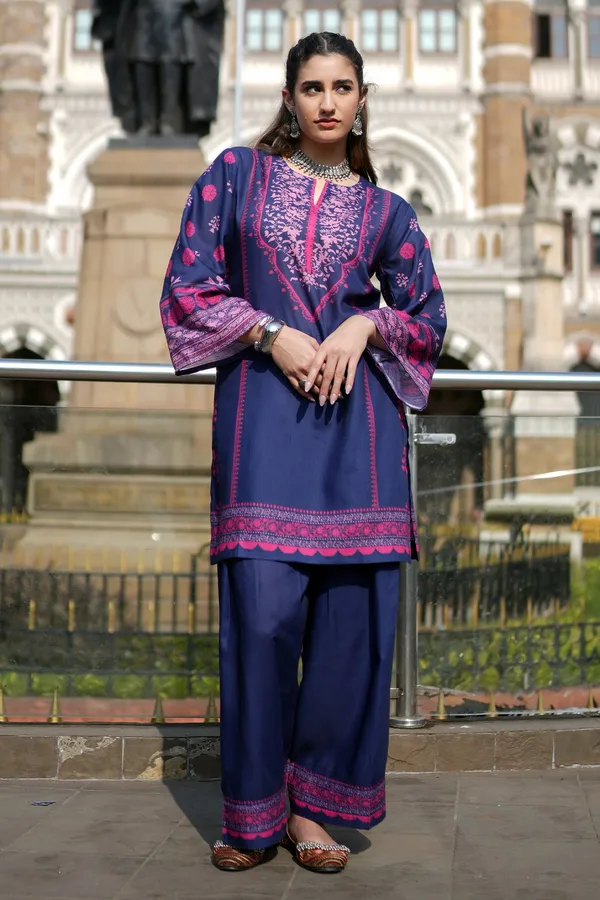 Navy_Blue_Korean_Bsy_Straight_Embroidered_Kurta_Palazzo_Set_For_Women
