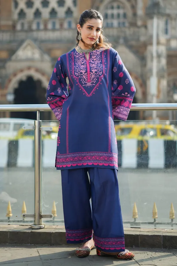 Navy_Blue_Korean_Bsy_Straight_Embroidered_Kurta_Palazzo_Set_For_Women