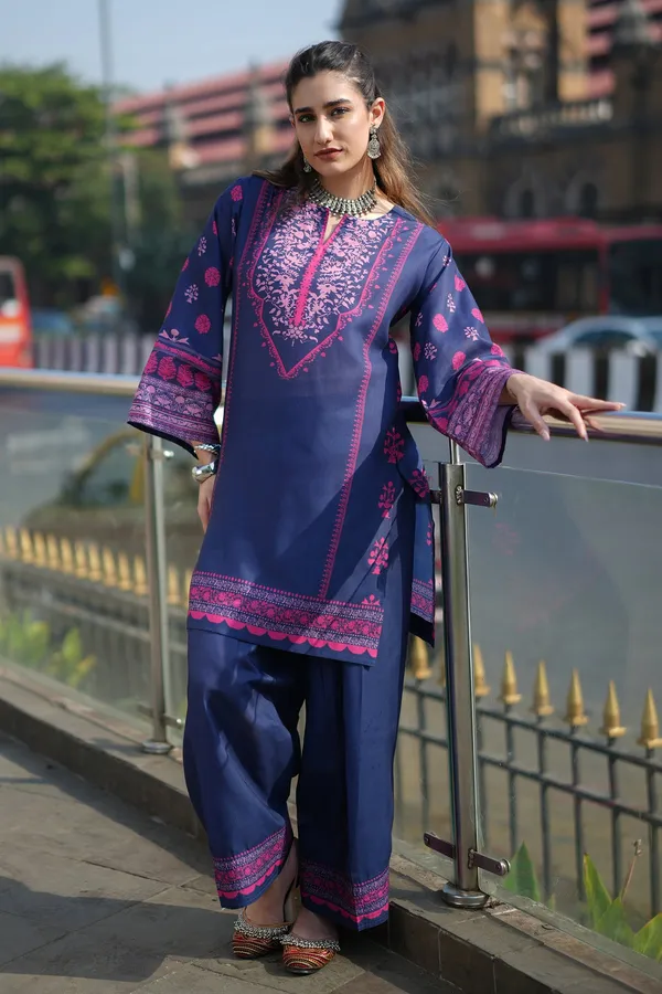 Navy_Blue_Korean_Bsy_Straight_Embroidered_Kurta_Palazzo_Set_For_Women