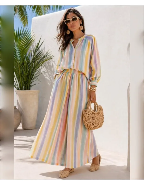 Pastel_Linen_Relaxed_Striped_Shirt_And_Palazzo_Set_For_Women