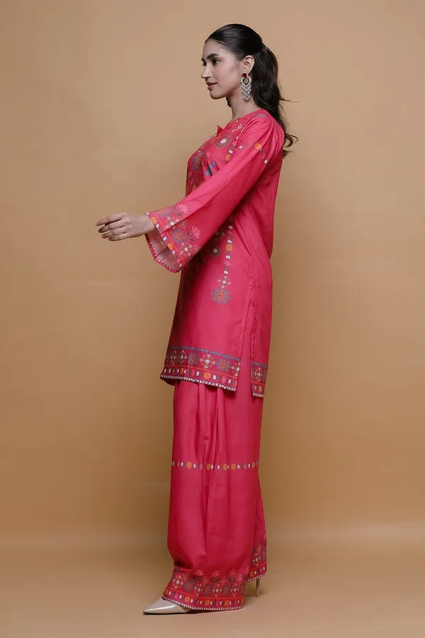 Pink_Embroidered_Cotton_Kurta_Palazzo_Set_For_Women