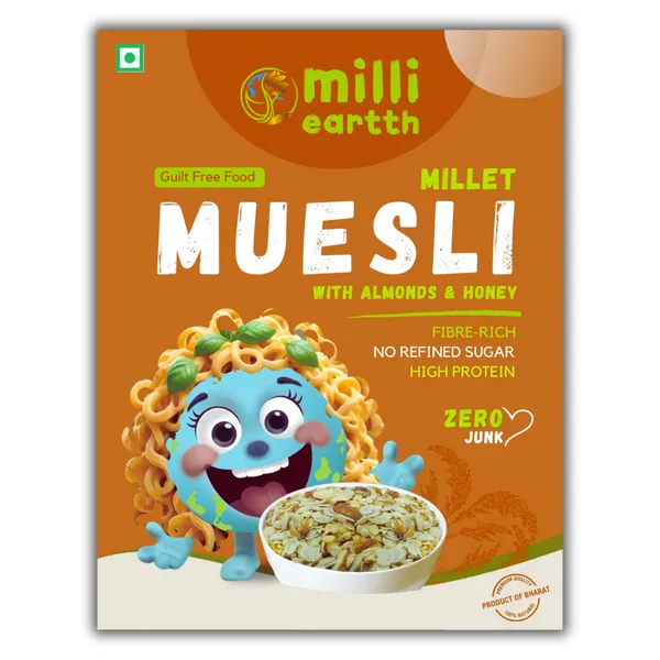 Milliearth_Millet_Muesli_With_Almond_&_Honey_|_Preservative-Free_&_Gluten-Free_|_High_Protein,_Fiber-Rich_Breakfast_|_No_Refined_Sugar_|_No_Palm_Oil_|_Enriched_With_Ragi,_Quinoa,_Barnyard_&_Almonds_|_350G