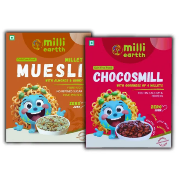 Milli_Eartth_Crunchy_Combo_–_Millet_Chocos_300G_&_Millet_Muesli_With_Almond_And_Honey_350G_–_High-Fiber,_Clean_Breakfast_With_Quinoa_&_Millets_–_No_Maida,_Palm_Oil_Or_Refined_Sugar