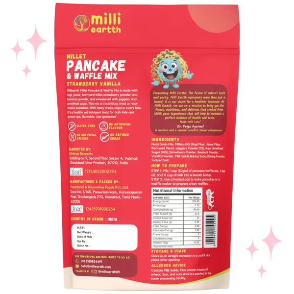 Milli_Eartth_Millet_Pancake_&_Waffle_Mix,_Strawberry_Vanilla_(150G_X_2)_|_No_Maida,_Jaggery_Sweetened_Healthy_Breakfast_|_Ragi,_Jowar,_Barnyard_Millet_Mix_|_Gluten-Free_Alternative_|_Great_For_Kids_Pack_Of_2
