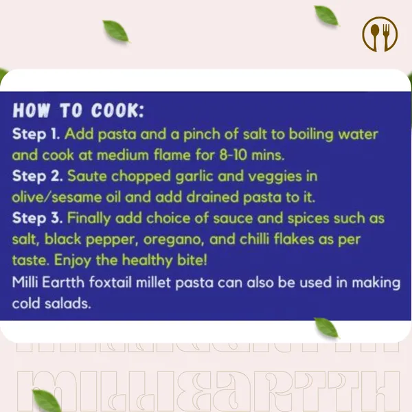 Milli_Eartth_Foxtail_Millet_Pasta_–_Healthy,_Guilt-Free_Pasta_|_High_Protein,_Rich_In_Iron,_Calcium_|_No_Maida,_No_Msg,_No_Palm_Oil|_Preservative-Free,_Ideal_For_All_Ages,_High_Fiber_(Combo_Of_Penne_&_Macaroni)_|_250Gm_X_2