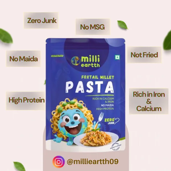 Milli_Eartth_Foxtail_Millet_Pasta_–_Healthy,_Guilt-Free_Pasta_|_High_Protein,_Rich_In_Iron,_Calcium_|_No_Maida,_No_Msg,_No_Palm_Oil|_Preservative-Free,_Ideal_For_All_Ages,_High_Fiber_(Combo_Of_Penne_&_Macaroni)_|_250Gm_X_2