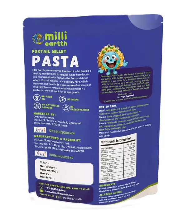 Milli_Eartth_Foxtail_Millet_Pasta_–_Healthy,_Guilt-Free_Pasta_|_High_Protein,_Rich_In_Iron,_Calcium_|_No_Maida,_No_Msg,_No_Palm_Oil|_Preservative-Free,_Ideal_For_All_Ages,_High_Fiber_(Combo_Of_Penne_&_Macaroni)_|_250Gm_X_2