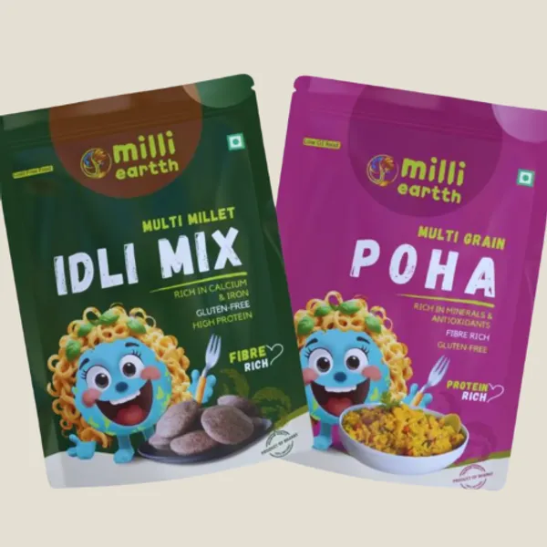 Milli_Eartth_Gluten-Free_Multi-Grain_Poha_300G_And_Multi_Millet_Idli_Mix_300G_–_High_Protein,_Fiber-Rich,_Low_Glycemic_Breakfast_–_Wholesome_Millet-Based_Instant_Mix_Combo