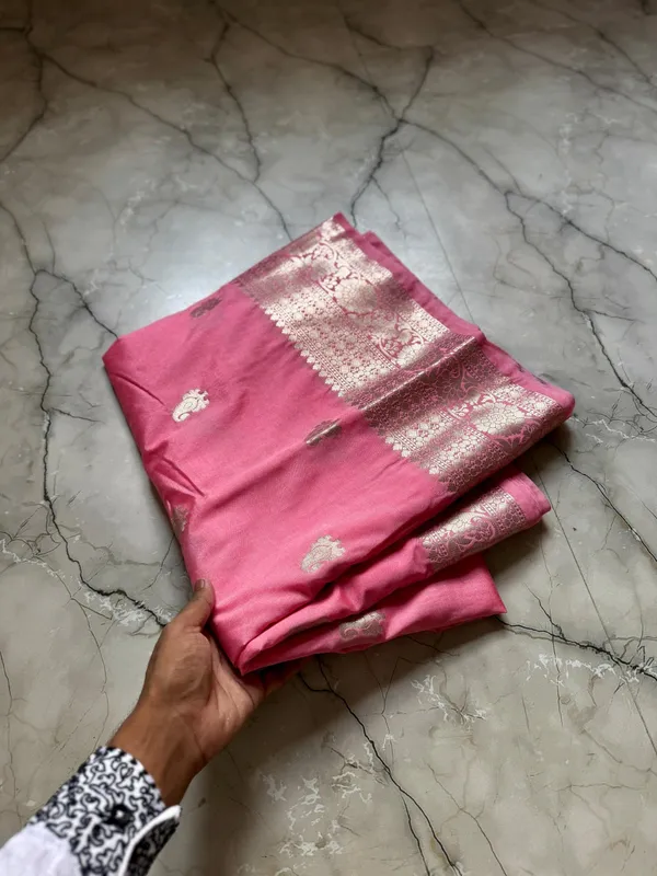Pink_Georgette_Saree_For_Women