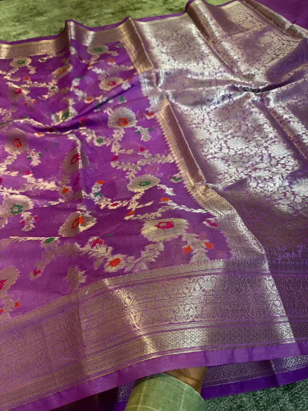 Purple_Georgette_Saree_For_Women