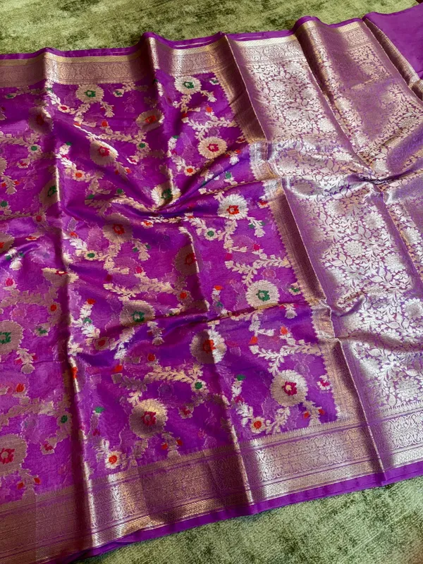 Purple_Georgette_Saree_For_Women
