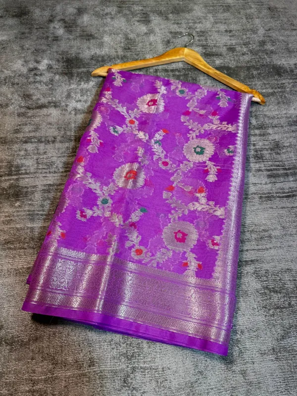 Purple_Georgette_Saree_For_Women
