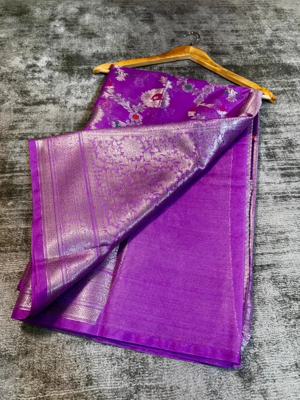 Purple_Georgette_Saree_For_Women