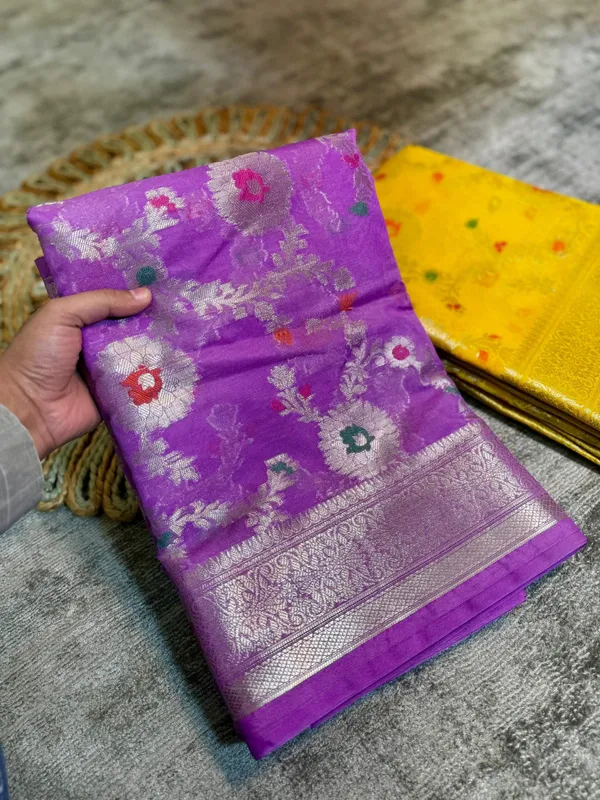 Purple_Georgette_Saree_For_Women