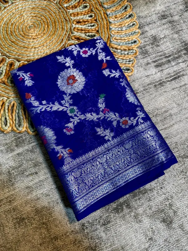Blue_Georgette_Saree_For_Women
