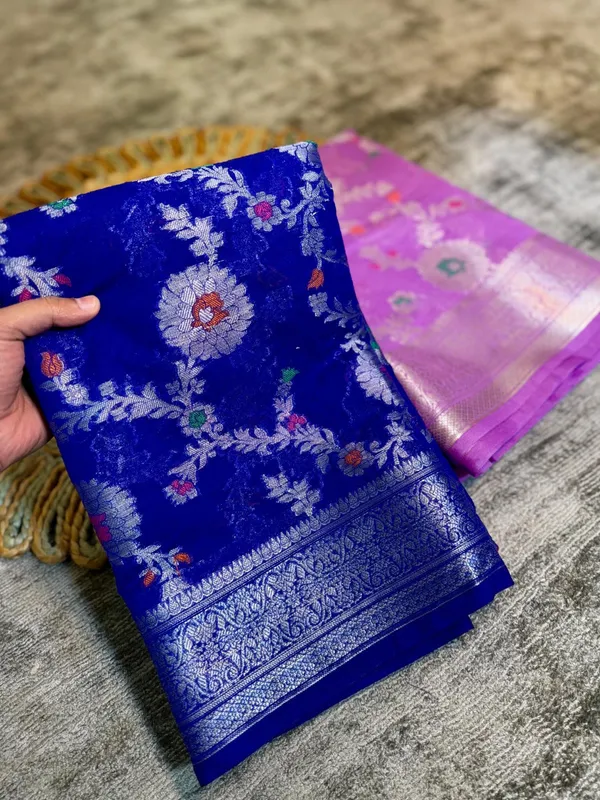 Blue_Georgette_Saree_For_Women