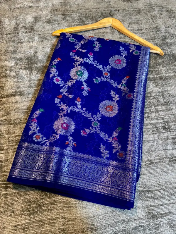 Blue_Georgette_Saree_For_Women