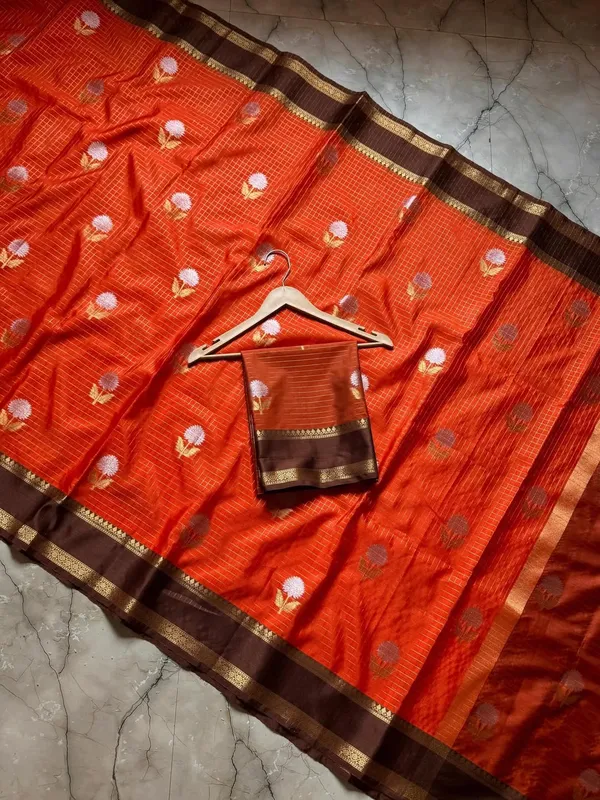 Orange_Silk_Saree_For_Women