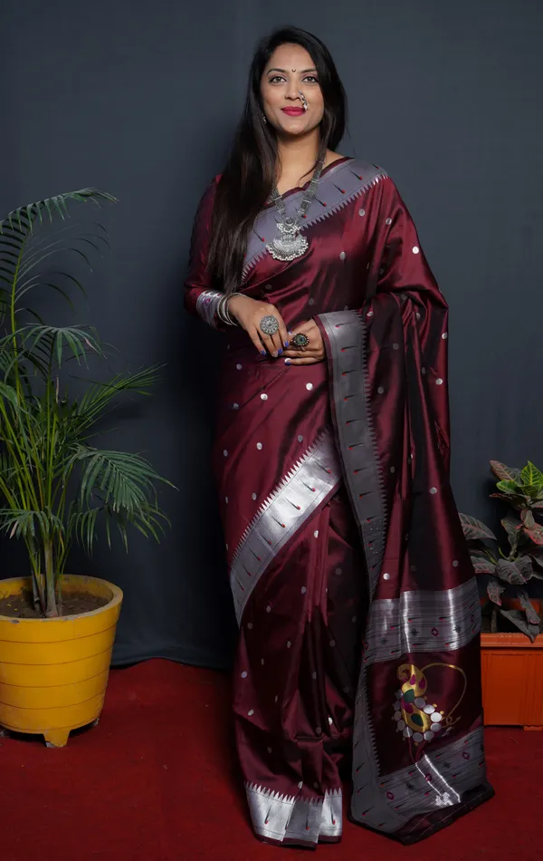 Maroon_Silk_Saree_For_Women