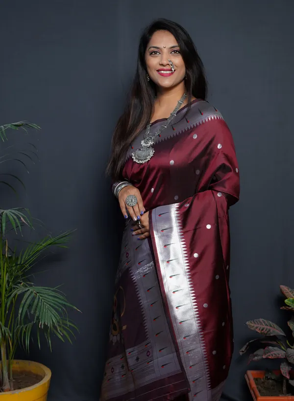 Maroon_Silk_Saree_For_Women