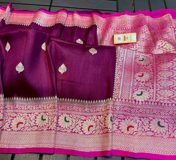 Maroon_Georgette_Saree_For_Women