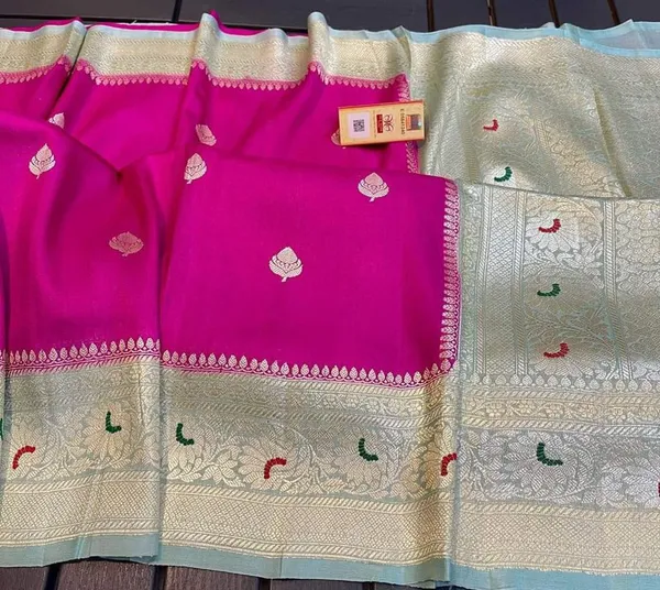 Pink_Georgette_Saree_For_Women