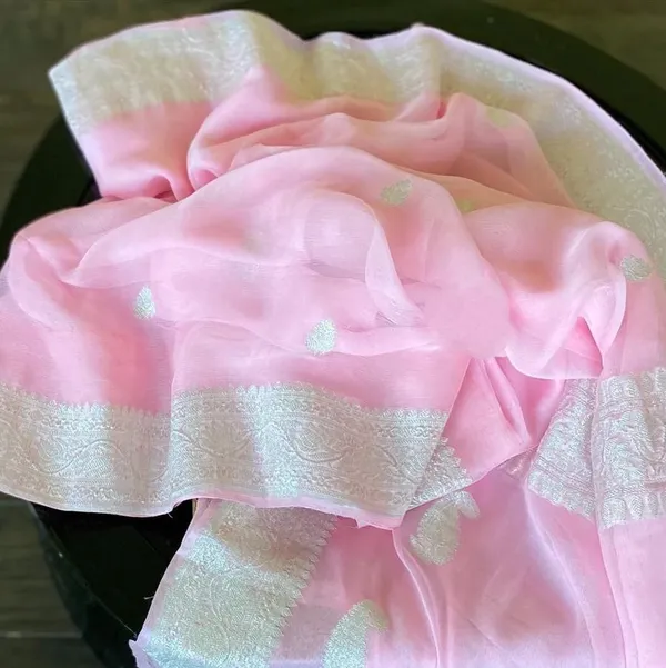 Pink_Georgette_Saree_For_Women