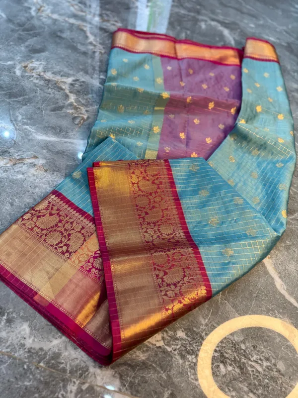 Ocean_Blue_Silk_Saree_For_Women