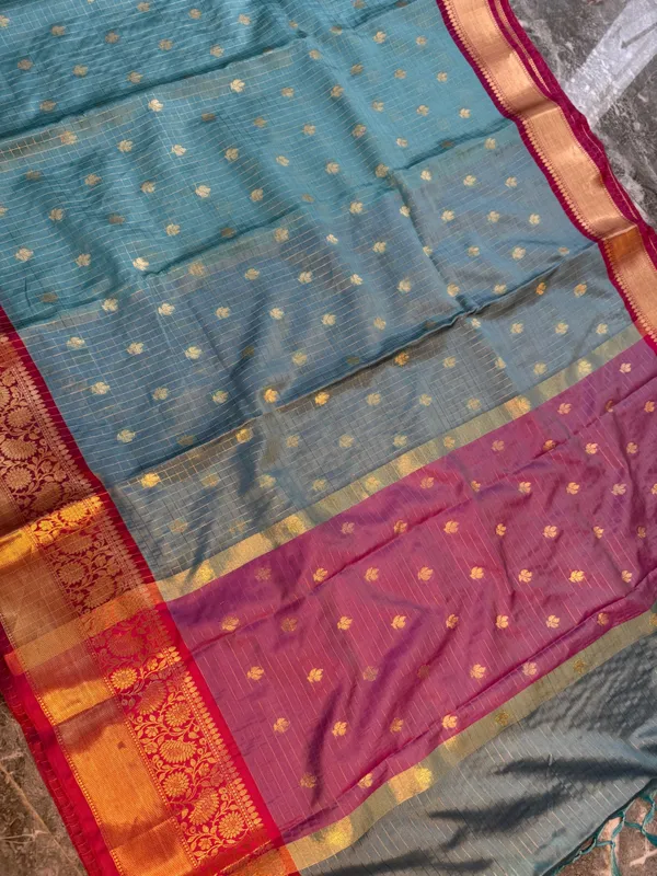 Ocean_Blue_Silk_Saree_For_Women