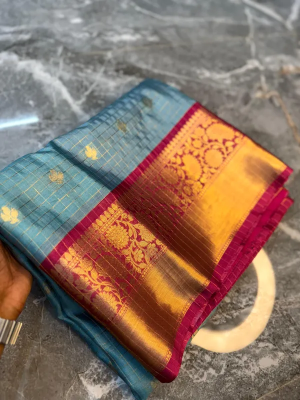 Ocean_Blue_Silk_Saree_For_Women