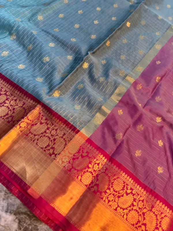 Ocean_Blue_Silk_Saree_For_Women
