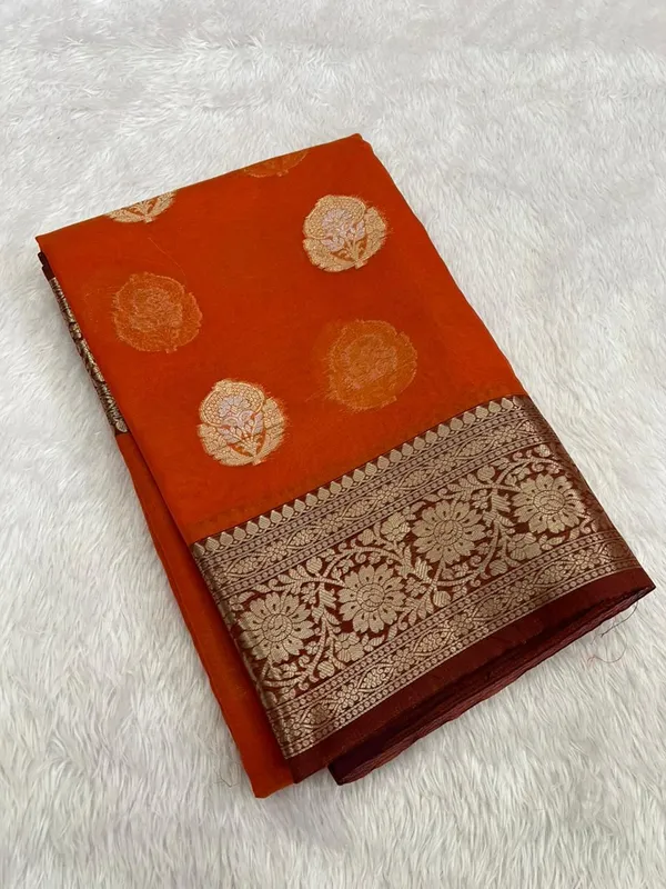Orange_Silk_Saree_For_Women
