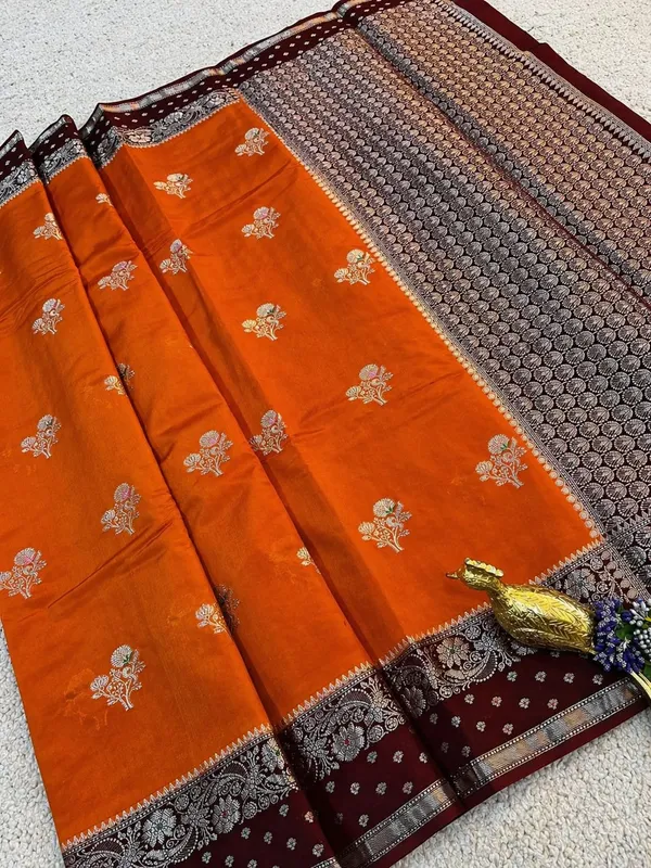 Orange_Silk_Saree_For_Women