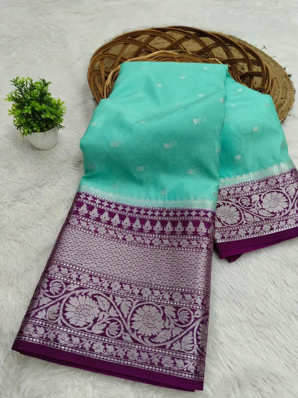 Ocean_Blue_Silk_Saree_For_Women