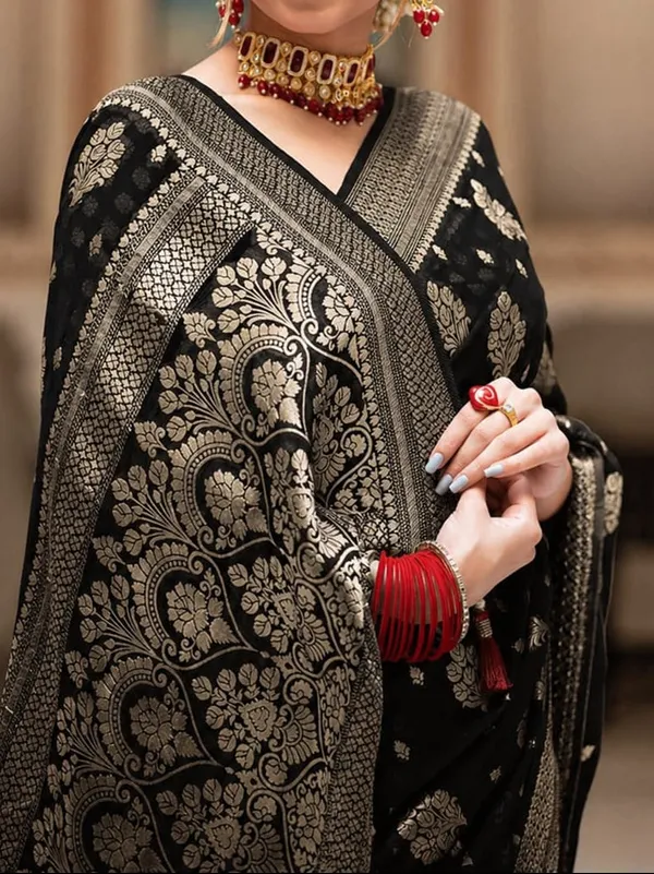 Black_Georgette_Saree_For_Women