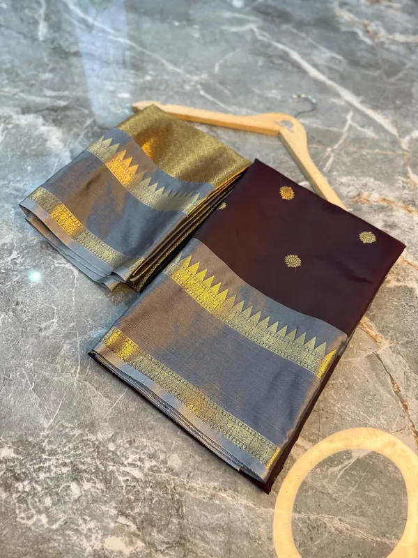 Brown_Banarasi_Katan_Silk_Saree_For_Women