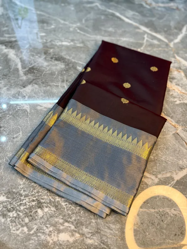 Brown_Banarasi_Katan_Silk_Saree_For_Women