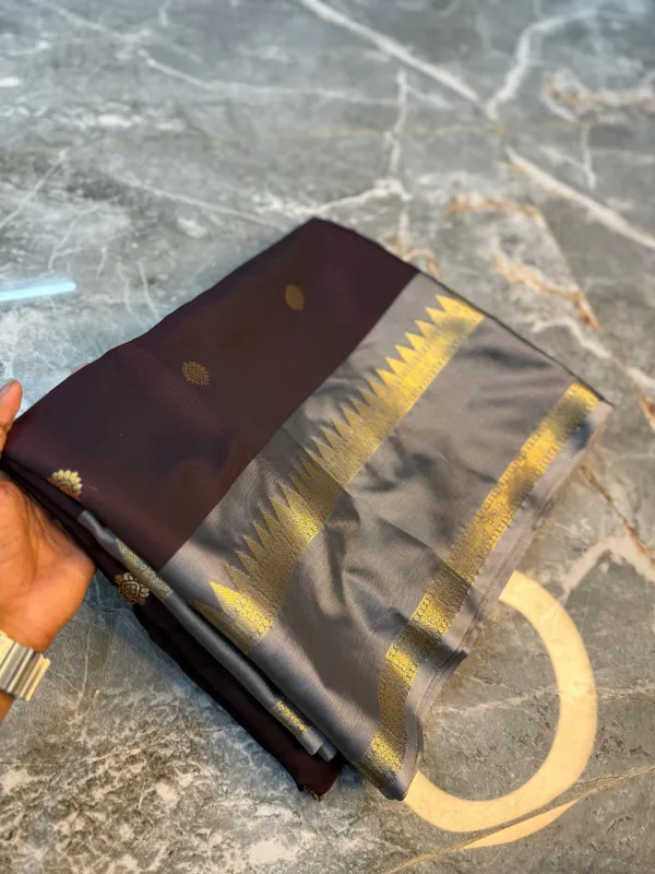 Brown_Banarasi_Katan_Silk_Saree_For_Women