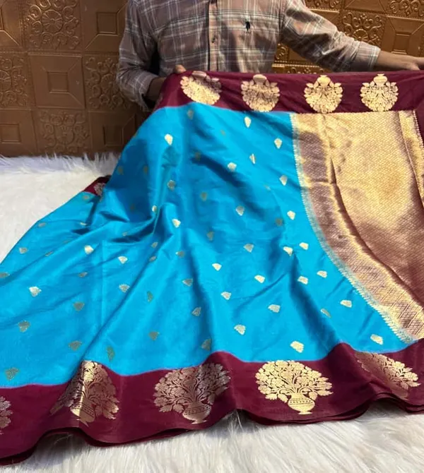 Blue_Silk_Saree_For_Women