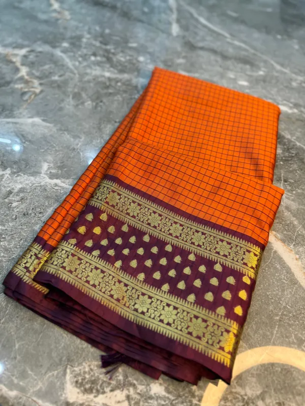 Orange_Silk_Saree_For_Women