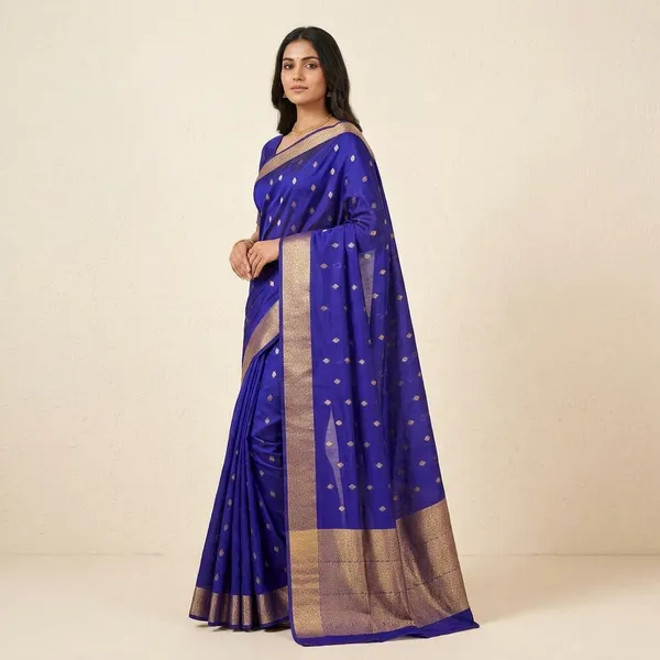 Blue_Silk_Saree_For_Women