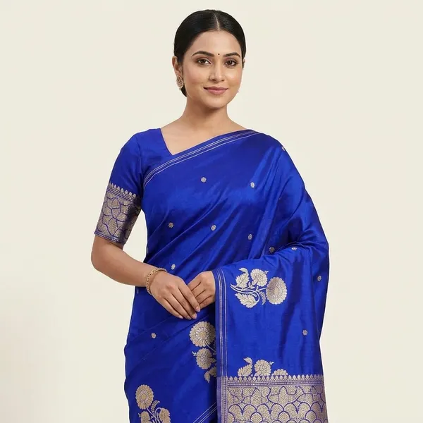 Blue_Silk_Saree_For_Women